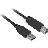 Sharkoon USB-kabel Kabler Sharkoon USB A-USB B 3.0 3m
