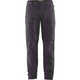 48 - Bomuld - XL Bukser & Shorts Fjällräven Travellers MT Zip-Off Trousers M - Dark Grey