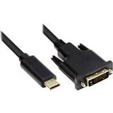 DVI - Guld - USB-kabel Kabler Good USB-C-DVI 2m