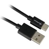 Sharkoon USB-kabel Kabler Sharkoon USB A-USB C 2.0 1.5m