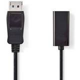 HDMI-kabler - Nikkel - PVC Nedis DisplayPort-HDMI M-F 0.2m