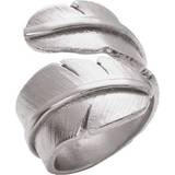 Heiring Ringe Heiring Feather Wide Ring - Silver