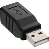 InLine USB A Kabler InLine USB A-USB B 2.0 M-F Adapter