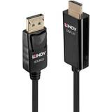 DisplayPort-kabler - High Speed (4K) - Sort Lindy HDMI-DisplayPort 2m