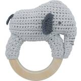 Sebra elefant Sebra Crochet Rattle Finley on Ring