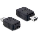 USB B mini Kabler DeLock USB Micro B-USB Mini B M-F Adapter
