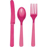 Amscan Cutlery Magenta Pink 24-pack