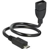DeLock USB A-USB Micro-B 2.0 M-F 0.4m
