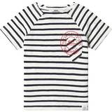 Ebbe Kids Børnetøj ebbe Kids Vallmo Tee - Off White/Dark Navy (408506)