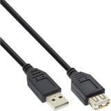 1,1 - Guld Kabler InLine USB A-USB A 2.0 M-F 10m