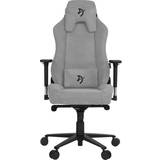 Justerbare armlæn Gamer stole Arozzi Vernazza Soft Fabric Gaming Chair - Light Grey