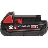 Batterier - Rød - Værktøjsbatterier Batterier & Opladere Milwaukee M18 B2
