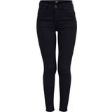 Lee 32 - Dame - Firkantet Jeans Lee Scarlett High Skinny Jeans - Black Rinse