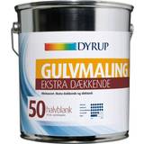Halvblank Maling Dyrup Oil 50 Gulvmaling Hvid 4.5L