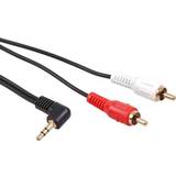 3,5 mm - Guld Kabler Maclean Angled 3.5mm-2RCA 15m