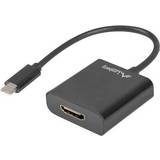 HDMI-kabler - Nikkel - Rund Lanberg USB C-HDMI 3.1 M-F 0.2m