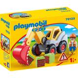 Playmobil Byggepladser Legetøjsbil Playmobil 1.2.3 Shovel Excavator 70125