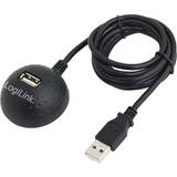 LogiLink Skærmet - USB-kabel Kabler LogiLink USB A-USB A M-F 2.0 1.5m