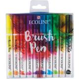 Gul Malertilbehør Ecoline Brush Pen 10 Pack