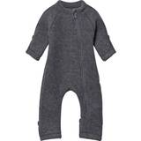 Grå - Uld Svedundertøj Mikk-Line Baby Wool Suit - Melange Grey (50005-916)