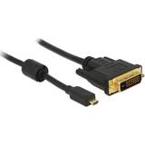 HDMI-kabler - Han - Han DeLock Micro HDMI - DVI-D Dual Link M-M 1m