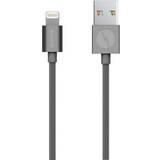 Grå - Han - Han - USB A-Lightning - USB-kabel Kabler Champion USB A - Lightning 1m