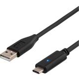 Deltaco USB A-USB C - USB-kabel Kabler Deltaco USB A - USB C 2.0 2m