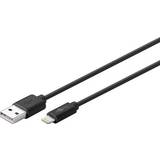 Hvid - USB A-Lightning - USB-kabel Kabler Goobay USB A - Lightning 1m
