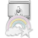 Nomination Composable Classic Link Rainbow with Cloud Charm - Silver/Multicolour