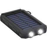 Oplader - Sort Batterier & Opladere Goobay Solar Powerbank 8.0