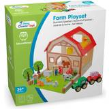 Bondegårde - Kaniner Legesæt New Classic Toys Wooden Farm House Playset 10850