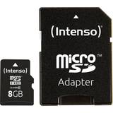 8 GB - USB Micro-B Hukommelseskort & USB Stik Intenso MicroSDHC Class 10 8GB