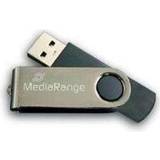 4 GB - Memory Stick Pro Duo Hukommelseskort & USB Stik MediaRange Flexi Drive 4GB USB 2.0