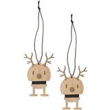 Beige Juletræspynt Hoptimist Reindeer Oak Juletræspynt 9.5cm 2stk