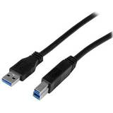 Blå - USB A-USB B - USB-kabel Kabler StarTech SuperSpeed USB A - USB B 3.0 1m