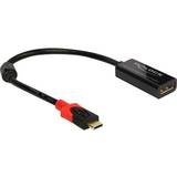 DisplayPort-kabler - Guld - USB C-DisplayPort DeLock Ferrite USB C-DisplayPort M-F 0.2m