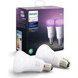 Philips hue e27 2 pack Philips Hue White and Color Ambiance LED Lamps 9W E27 2-pack