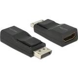 HDMI - Kabeladaptere - Skærmet Kabler DeLock DisplayPort - HDMI High Speed Adapter M-F