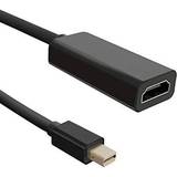 DisplayPort mini - HDMI-kabler Qoltec HDMI - DisplayPort Mini F-M 0.2m