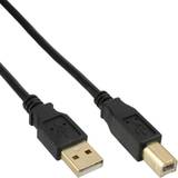 Beige - Skærmet - USB-kabel Kabler InLine USB A-USB B 2.0 1m