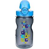 Blå - Polyuretan Sutteflasker & Service Nalgene OTF Kids Square Graphic Bottle 350ml