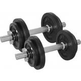 20 kg - Tricepsstænger Håndvægte Tunturi Dumbbells Set 20kg
