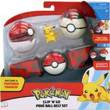 Plastlegetøj - Pokémons Legesæt Pokémon Clip 'N' Go Poke Ball Belt Set