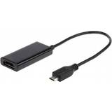 Gembird HDMI-kabler - Han – Hun Gembird 5-Pin USB B Micro-HDMI M-F 0.2m