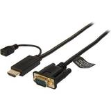 HDMI - USB B micro Kabler StarTech HDMI-VGA/USB Micro B M-F 0.9m