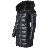 RockandBlue Nylon Tøj RockandBlue Ciara Jacket - Black/Blackish (Faux Fur)