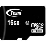 Team Hukommelseskort & USB Stik Team MicroSDHC Class 10 16GB