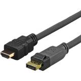 VivoLink DisplayPort-kabler - Sort VivoLink Pro HDMI-DisplayPort 1m