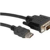 Roline HDMI-kabler Roline HDMI - DVI-D Single Link 2m