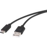 Transparent - USB A-USB C - USB-kabel Kabler Renkforce USB A - USB C 2.0 1m